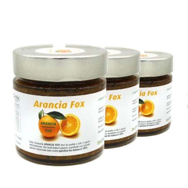 Orange jam 250gr with spirulina