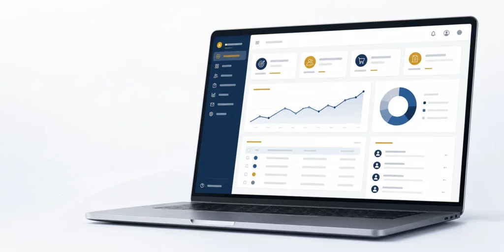 Dashboard per la gestione di contatti, ordini e commissioni Macrigi
