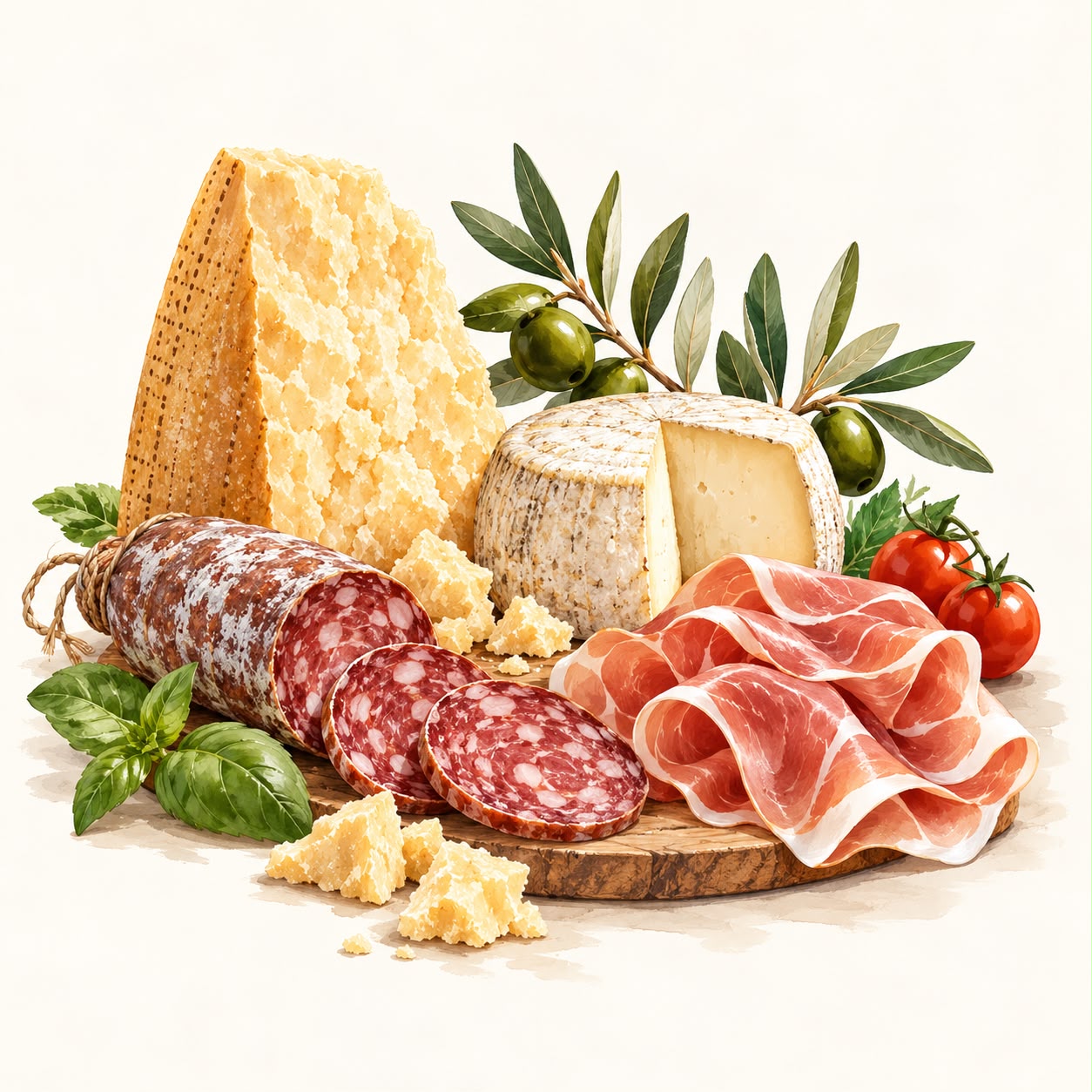 Formaggi e salumi italiani